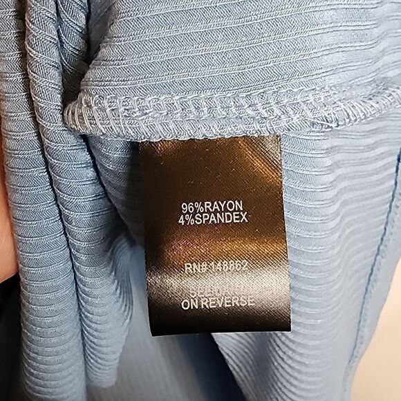 5X 28W Torrid Blue Ribbed One Shoulder Cut Out Cami Tank Stretch Soft Baby Layer - Picture 4 of 8